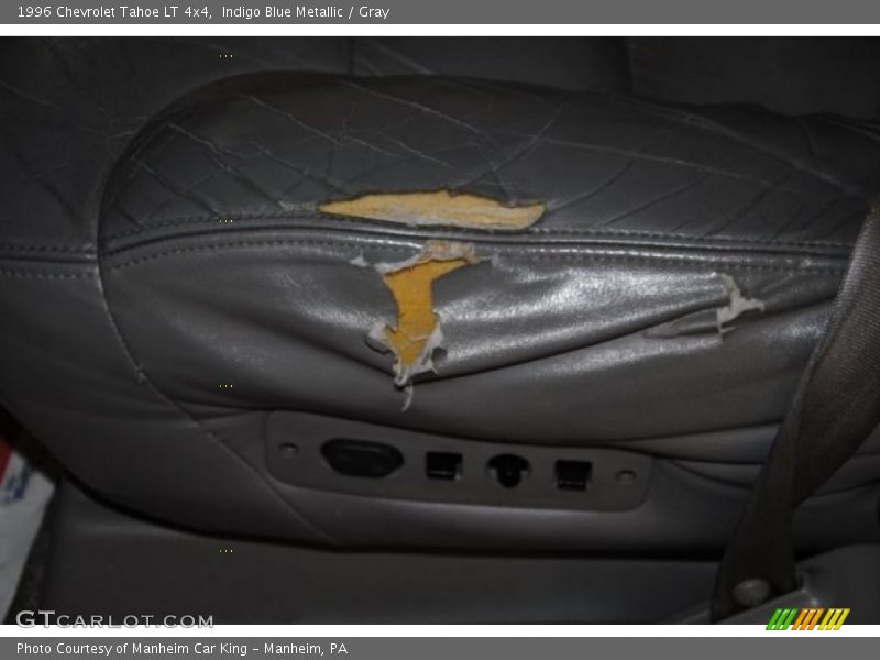 Indigo Blue Metallic / Gray 1996 Chevrolet Tahoe LT 4x4