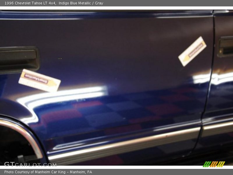 Indigo Blue Metallic / Gray 1996 Chevrolet Tahoe LT 4x4