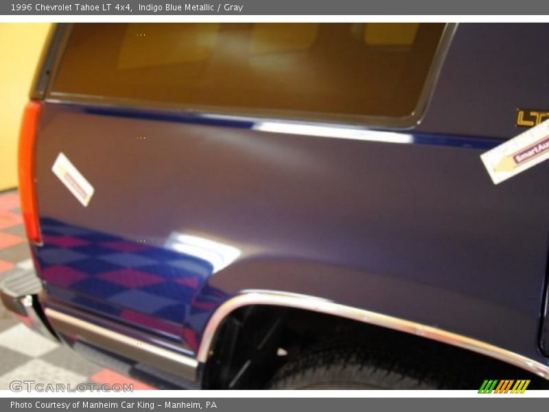 Indigo Blue Metallic / Gray 1996 Chevrolet Tahoe LT 4x4