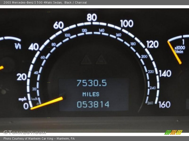 Black / Charcoal 2003 Mercedes-Benz S 500 4Matic Sedan