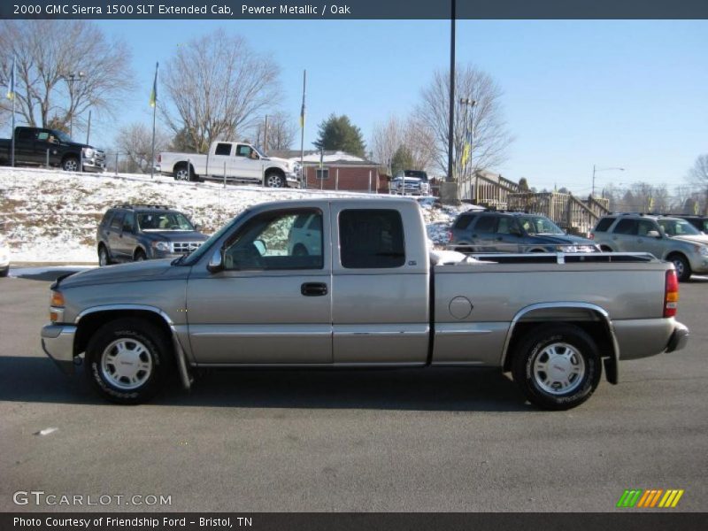 Pewter Metallic / Oak 2000 GMC Sierra 1500 SLT Extended Cab
