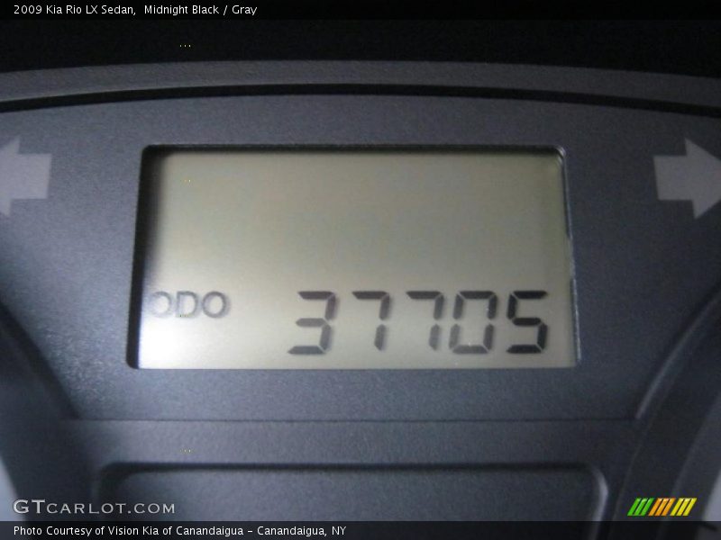 Midnight Black / Gray 2009 Kia Rio LX Sedan