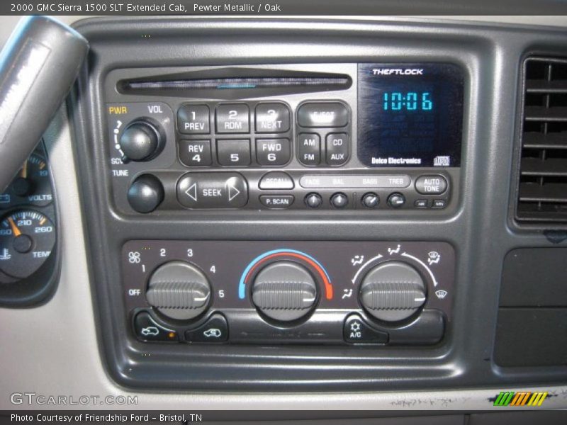 Controls of 2000 Sierra 1500 SLT Extended Cab