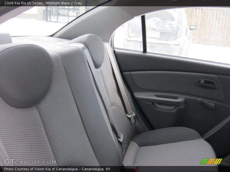 Midnight Black / Gray 2009 Kia Rio LX Sedan