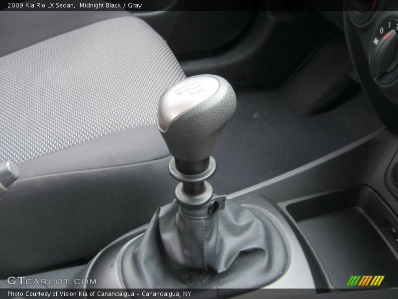 Midnight Black / Gray 2009 Kia Rio LX Sedan