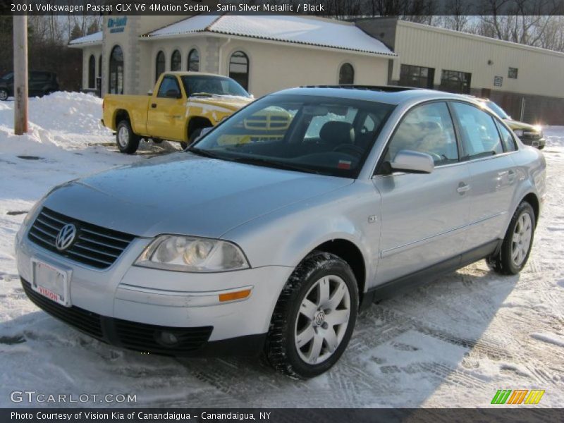 Satin Silver Metallic / Black 2001 Volkswagen Passat GLX V6 4Motion Sedan