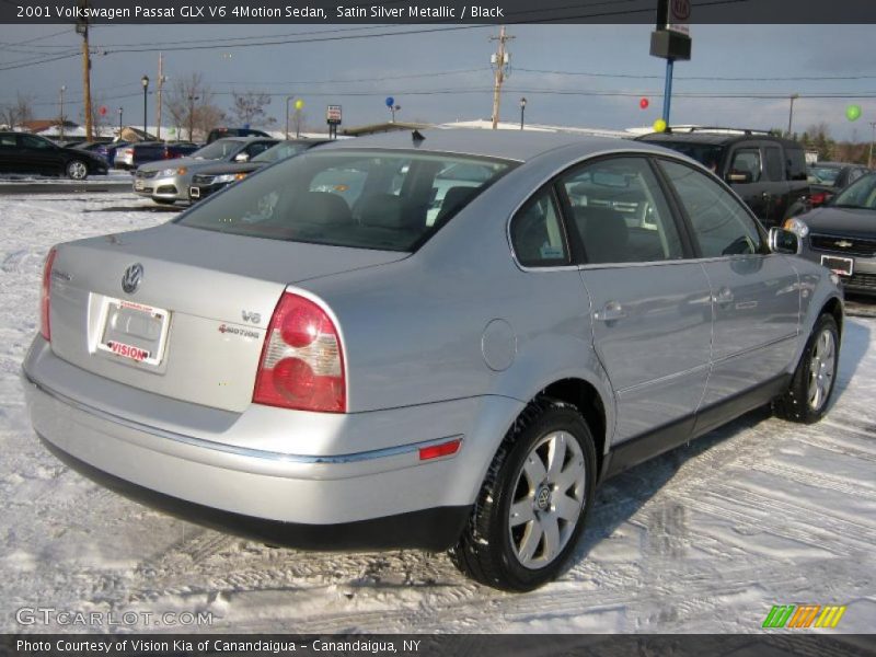 Satin Silver Metallic / Black 2001 Volkswagen Passat GLX V6 4Motion Sedan
