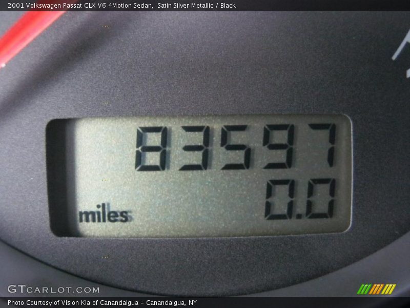Satin Silver Metallic / Black 2001 Volkswagen Passat GLX V6 4Motion Sedan