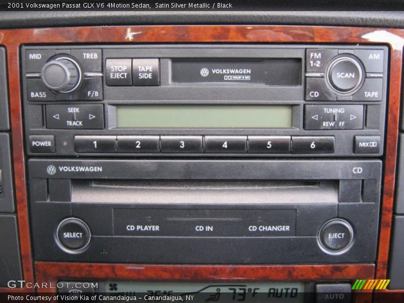 Satin Silver Metallic / Black 2001 Volkswagen Passat GLX V6 4Motion Sedan