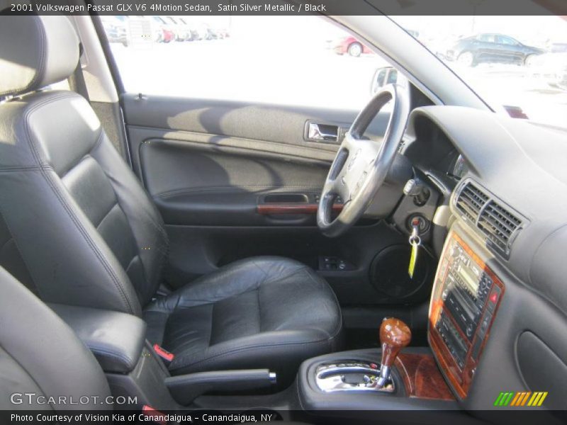 Satin Silver Metallic / Black 2001 Volkswagen Passat GLX V6 4Motion Sedan