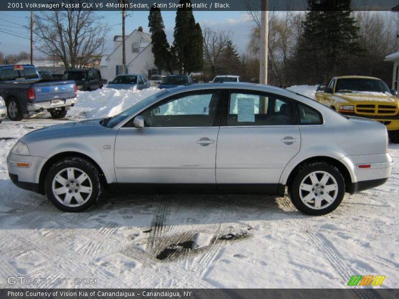 Satin Silver Metallic / Black 2001 Volkswagen Passat GLX V6 4Motion Sedan