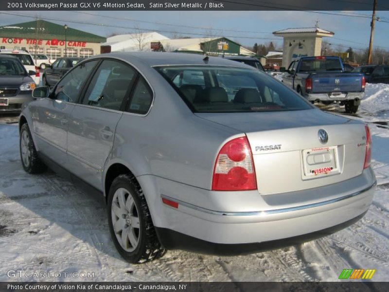 Satin Silver Metallic / Black 2001 Volkswagen Passat GLX V6 4Motion Sedan