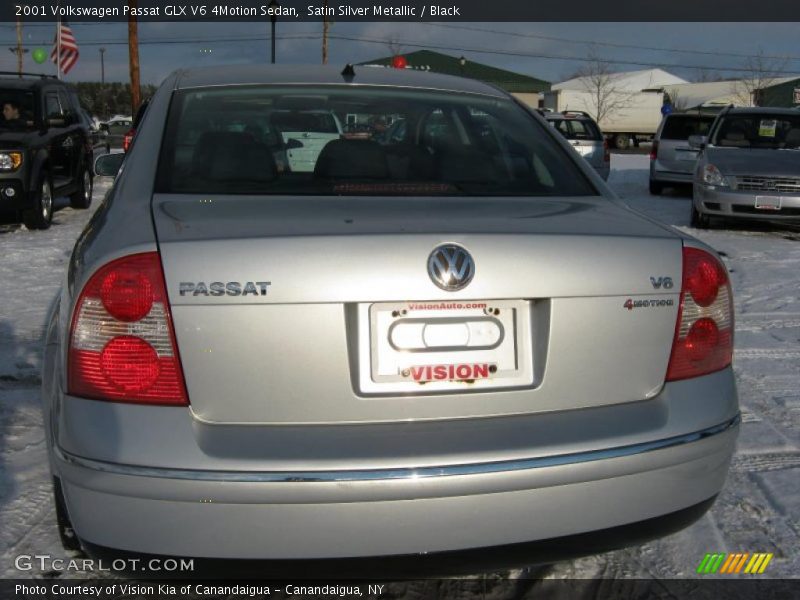 Satin Silver Metallic / Black 2001 Volkswagen Passat GLX V6 4Motion Sedan