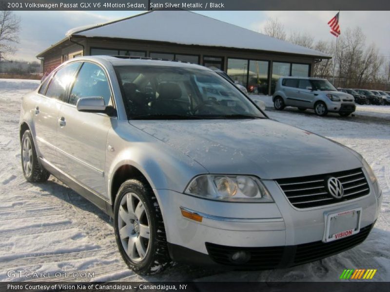 Satin Silver Metallic / Black 2001 Volkswagen Passat GLX V6 4Motion Sedan
