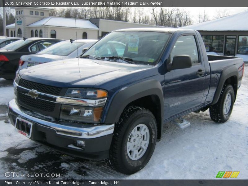 Superior Blue Metallic / Medium Dark Pewter 2005 Chevrolet Colorado LS Regular Cab