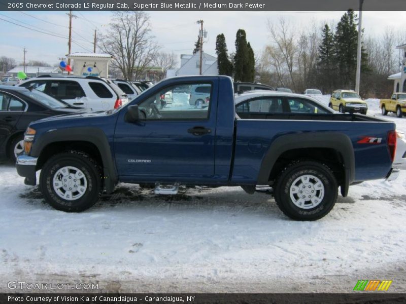 Superior Blue Metallic / Medium Dark Pewter 2005 Chevrolet Colorado LS Regular Cab