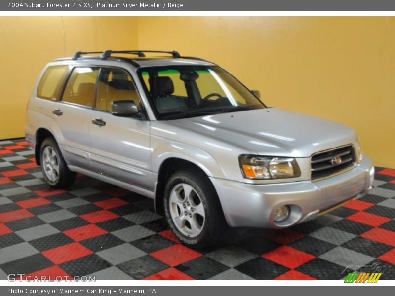 Platinum Silver Metallic / Beige 2004 Subaru Forester 2.5 XS