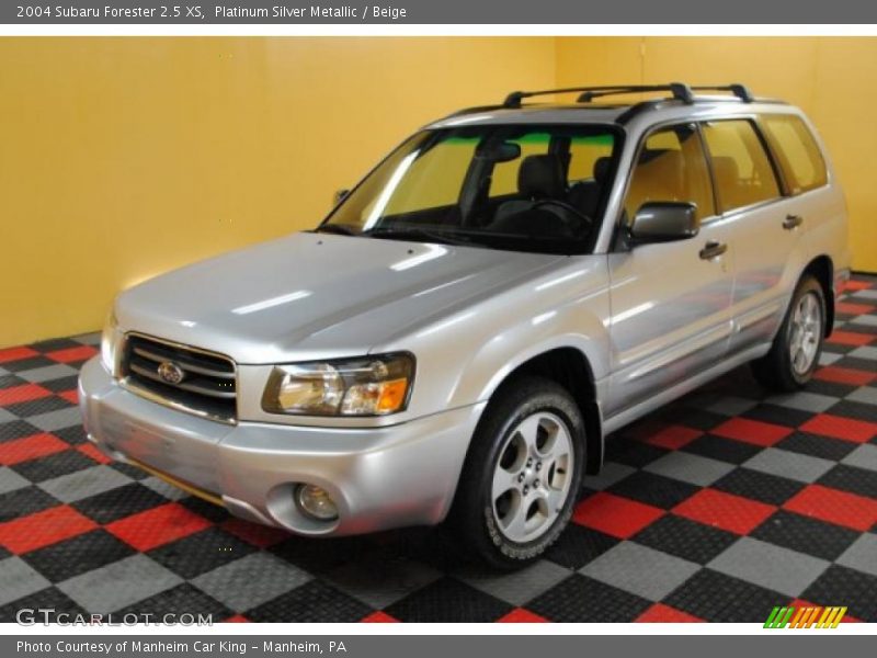 Platinum Silver Metallic / Beige 2004 Subaru Forester 2.5 XS