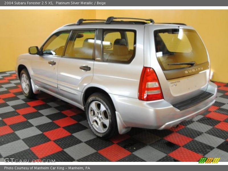 Platinum Silver Metallic / Beige 2004 Subaru Forester 2.5 XS