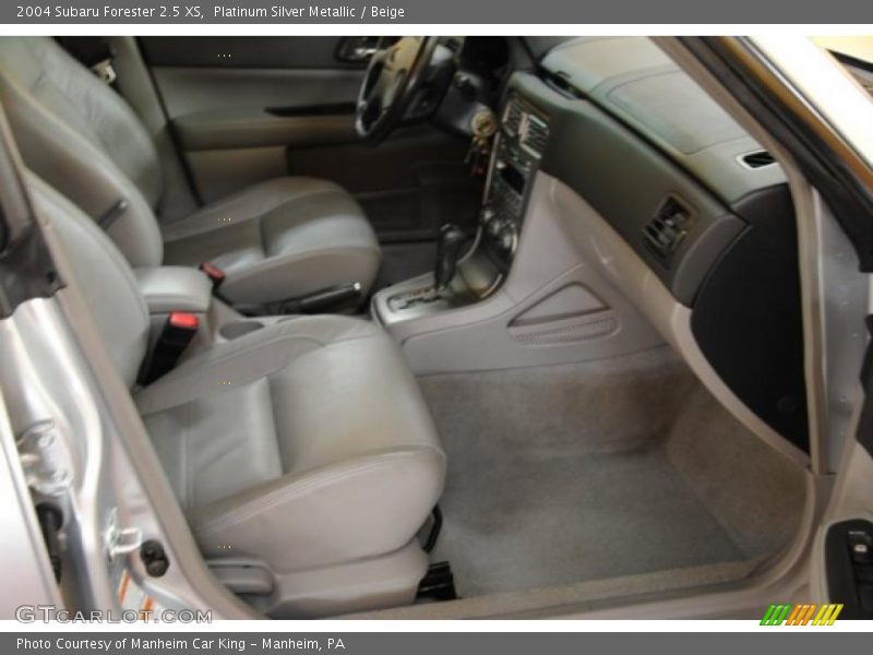 Platinum Silver Metallic / Beige 2004 Subaru Forester 2.5 XS