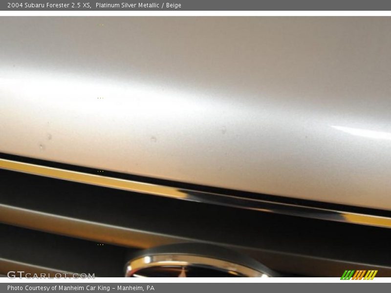 Platinum Silver Metallic / Beige 2004 Subaru Forester 2.5 XS