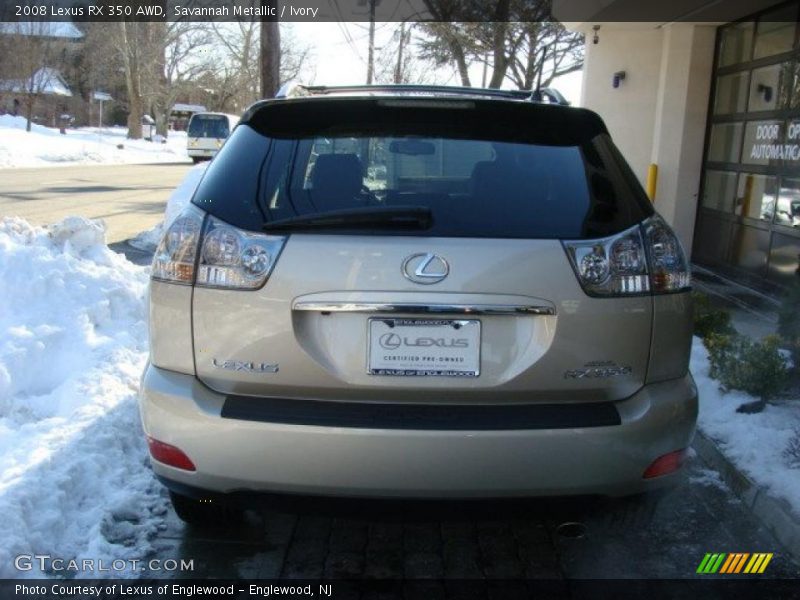 Savannah Metallic / Ivory 2008 Lexus RX 350 AWD
