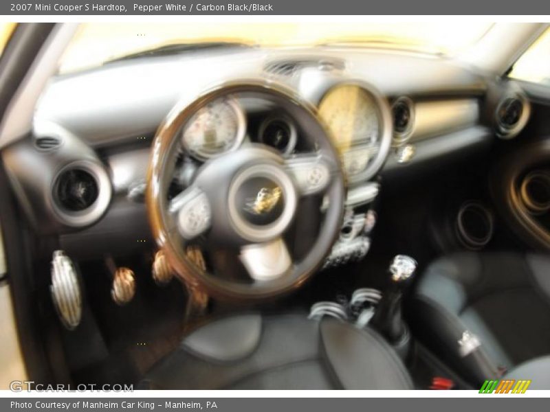 Pepper White / Carbon Black/Black 2007 Mini Cooper S Hardtop
