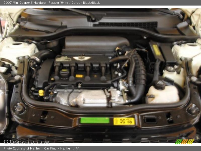 Pepper White / Carbon Black/Black 2007 Mini Cooper S Hardtop