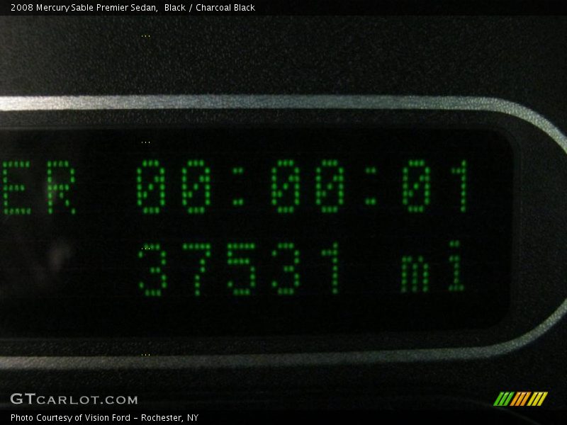 Black / Charcoal Black 2008 Mercury Sable Premier Sedan