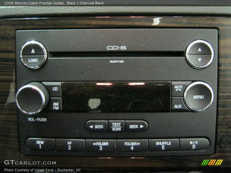 Black / Charcoal Black 2008 Mercury Sable Premier Sedan