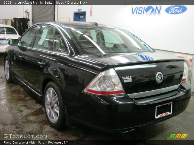 Black / Charcoal Black 2008 Mercury Sable Premier Sedan