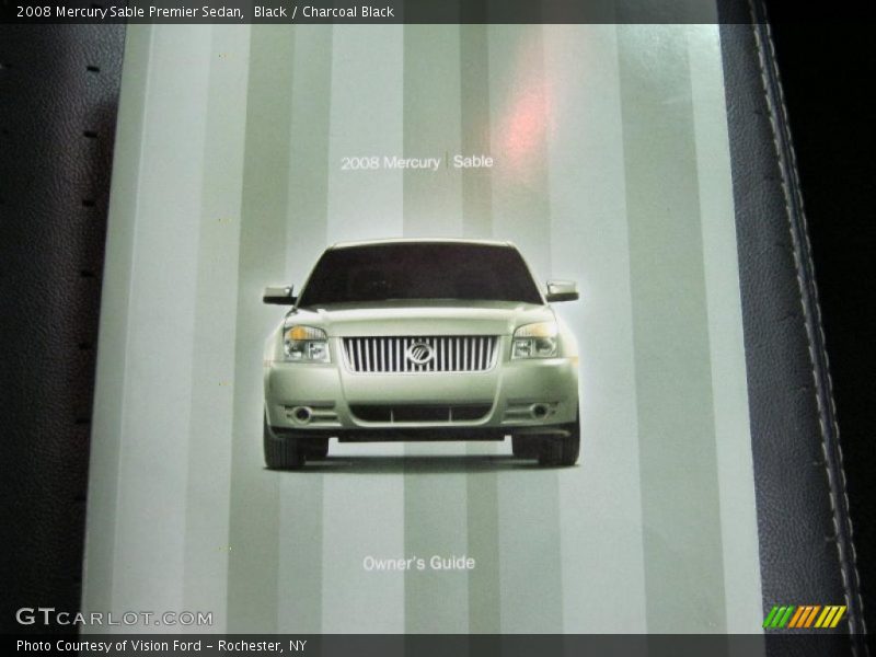 Black / Charcoal Black 2008 Mercury Sable Premier Sedan