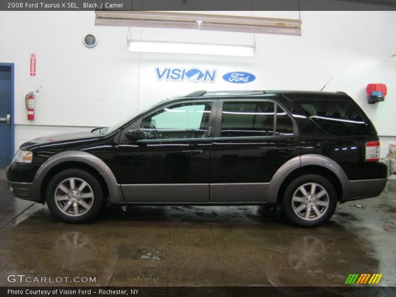 Black / Camel 2008 Ford Taurus X SEL