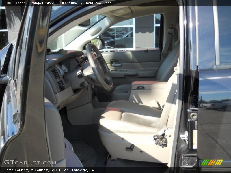 Brilliant Black / Khaki Two-Tone 2007 Dodge Durango Limited