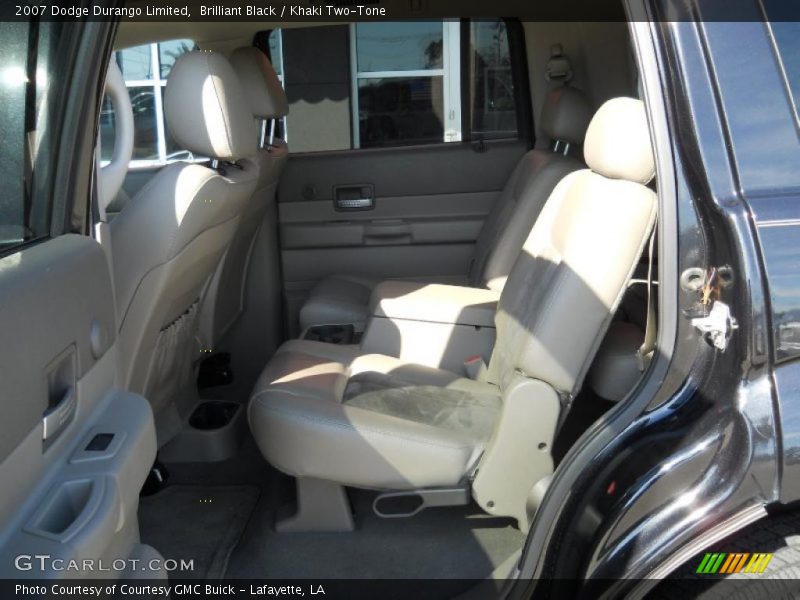 Brilliant Black / Khaki Two-Tone 2007 Dodge Durango Limited