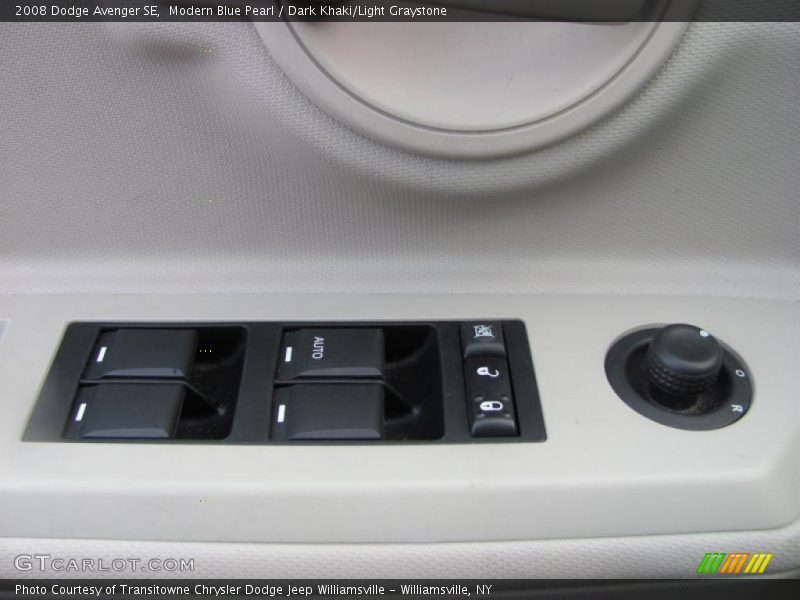 Modern Blue Pearl / Dark Khaki/Light Graystone 2008 Dodge Avenger SE