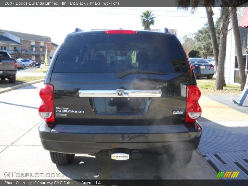 Brilliant Black / Khaki Two-Tone 2007 Dodge Durango Limited