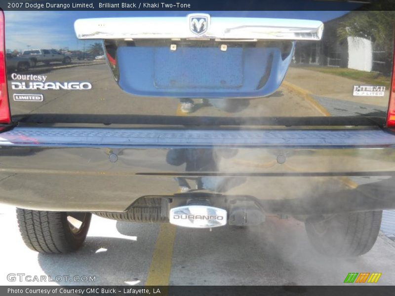 Brilliant Black / Khaki Two-Tone 2007 Dodge Durango Limited