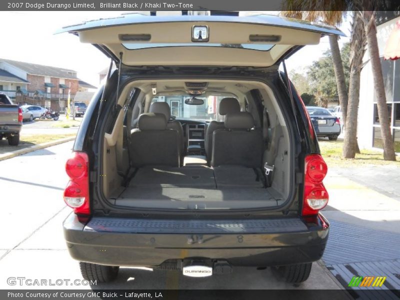 Brilliant Black / Khaki Two-Tone 2007 Dodge Durango Limited