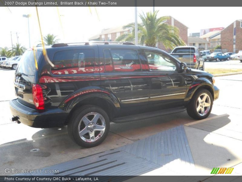 Brilliant Black / Khaki Two-Tone 2007 Dodge Durango Limited