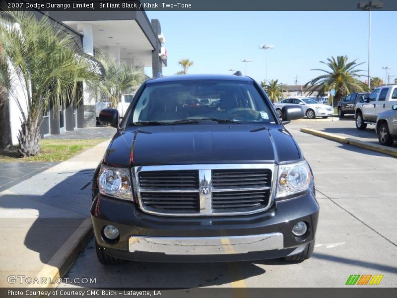 Brilliant Black / Khaki Two-Tone 2007 Dodge Durango Limited