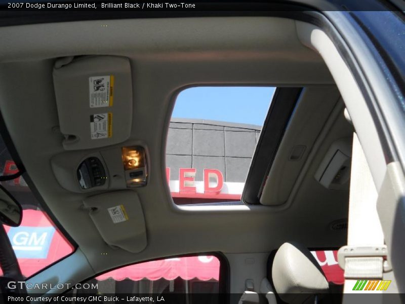 Brilliant Black / Khaki Two-Tone 2007 Dodge Durango Limited