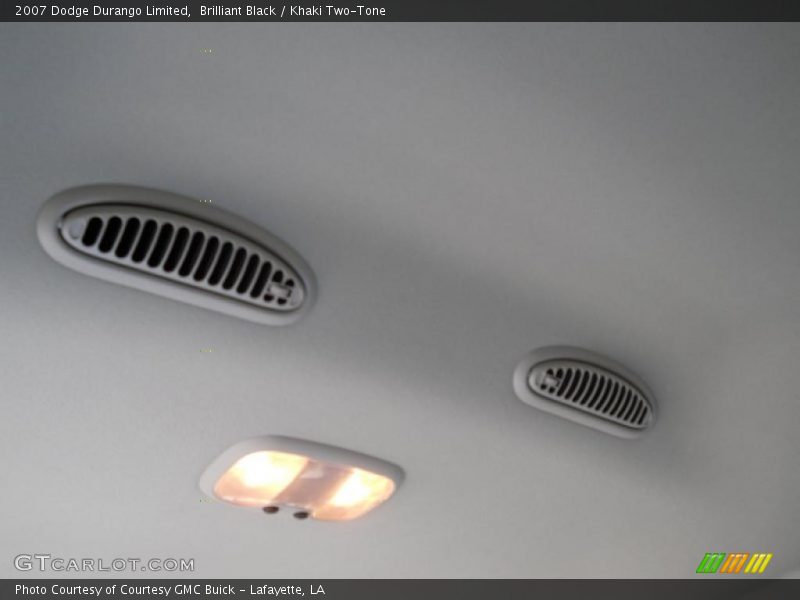 Brilliant Black / Khaki Two-Tone 2007 Dodge Durango Limited