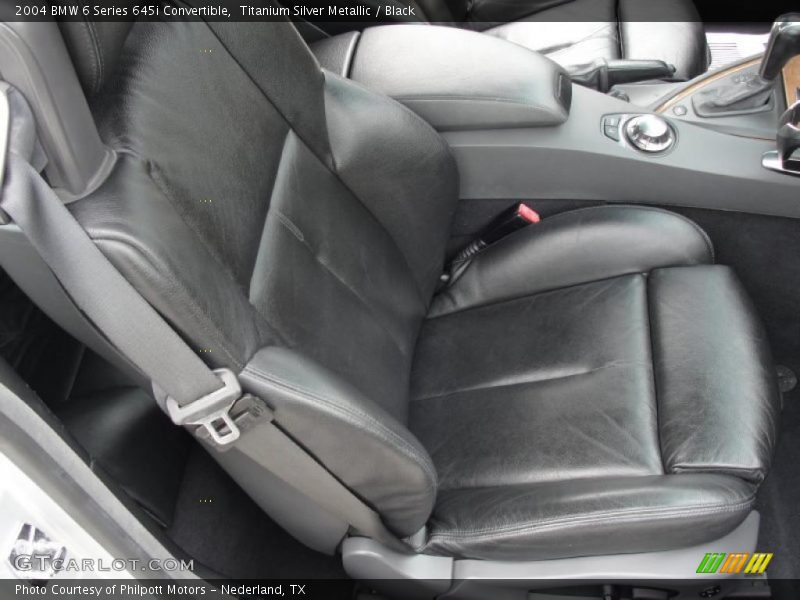 Titanium Silver Metallic / Black 2004 BMW 6 Series 645i Convertible