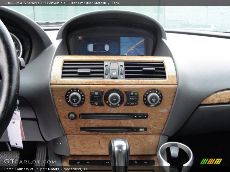 Controls of 2004 6 Series 645i Convertible