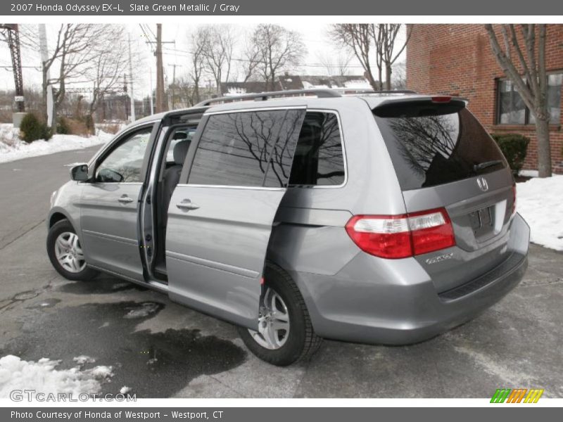 Slate Green Metallic / Gray 2007 Honda Odyssey EX-L