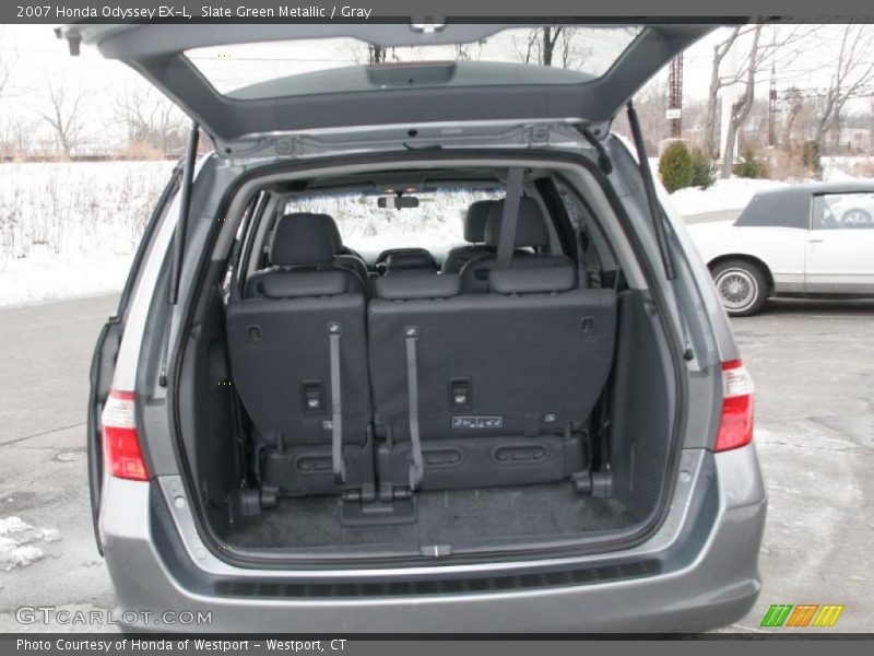 Slate Green Metallic / Gray 2007 Honda Odyssey EX-L