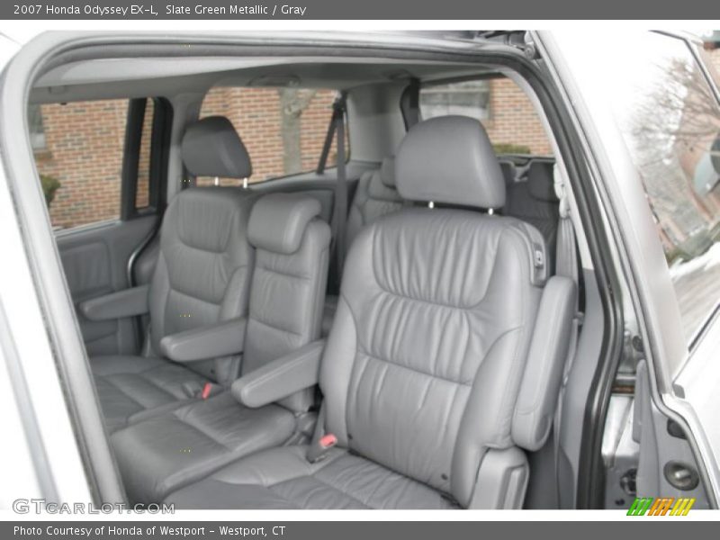 Slate Green Metallic / Gray 2007 Honda Odyssey EX-L
