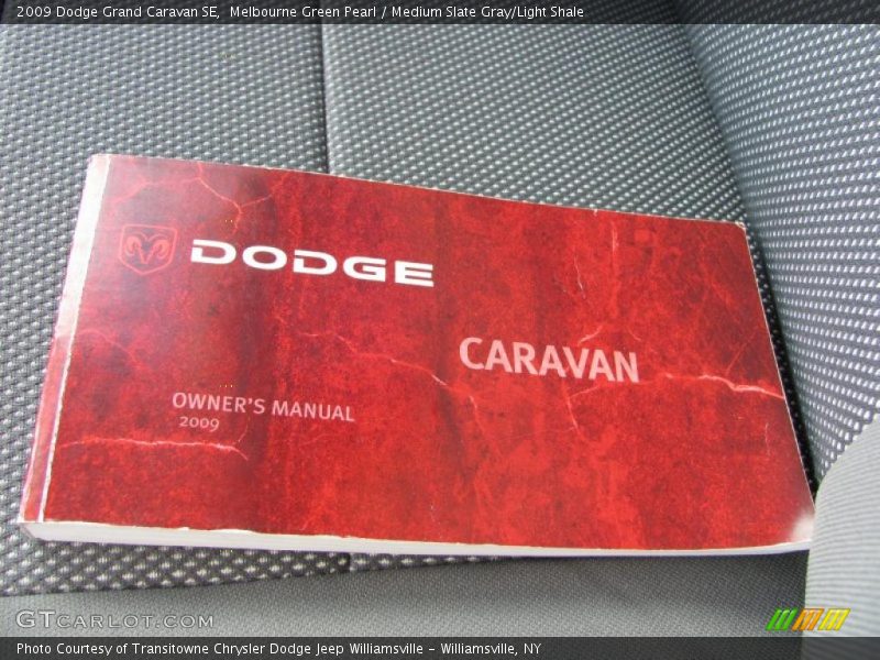 Melbourne Green Pearl / Medium Slate Gray/Light Shale 2009 Dodge Grand Caravan SE