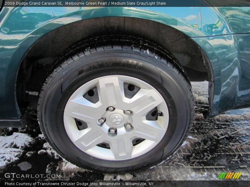 Melbourne Green Pearl / Medium Slate Gray/Light Shale 2009 Dodge Grand Caravan SE